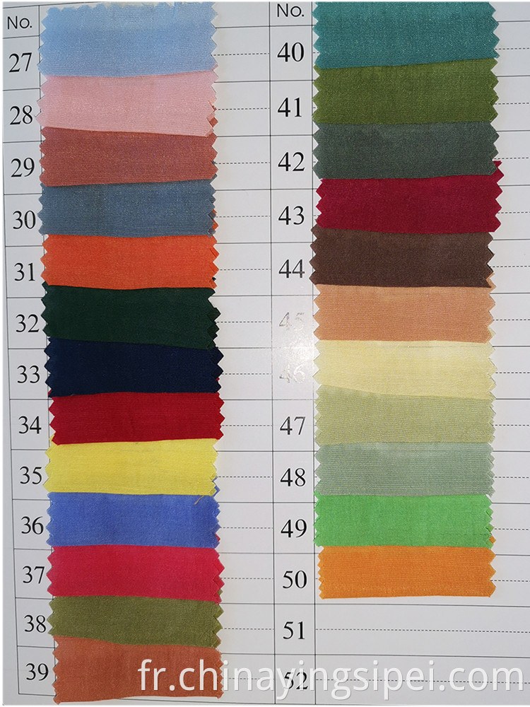 Rouleaux de tissu de matériau en nylon Tencel en nylon teinté de bonne qualité pour teindre de bonne qualité pour chemise